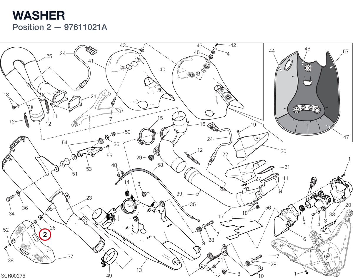 WASHER 97611021A diagram position