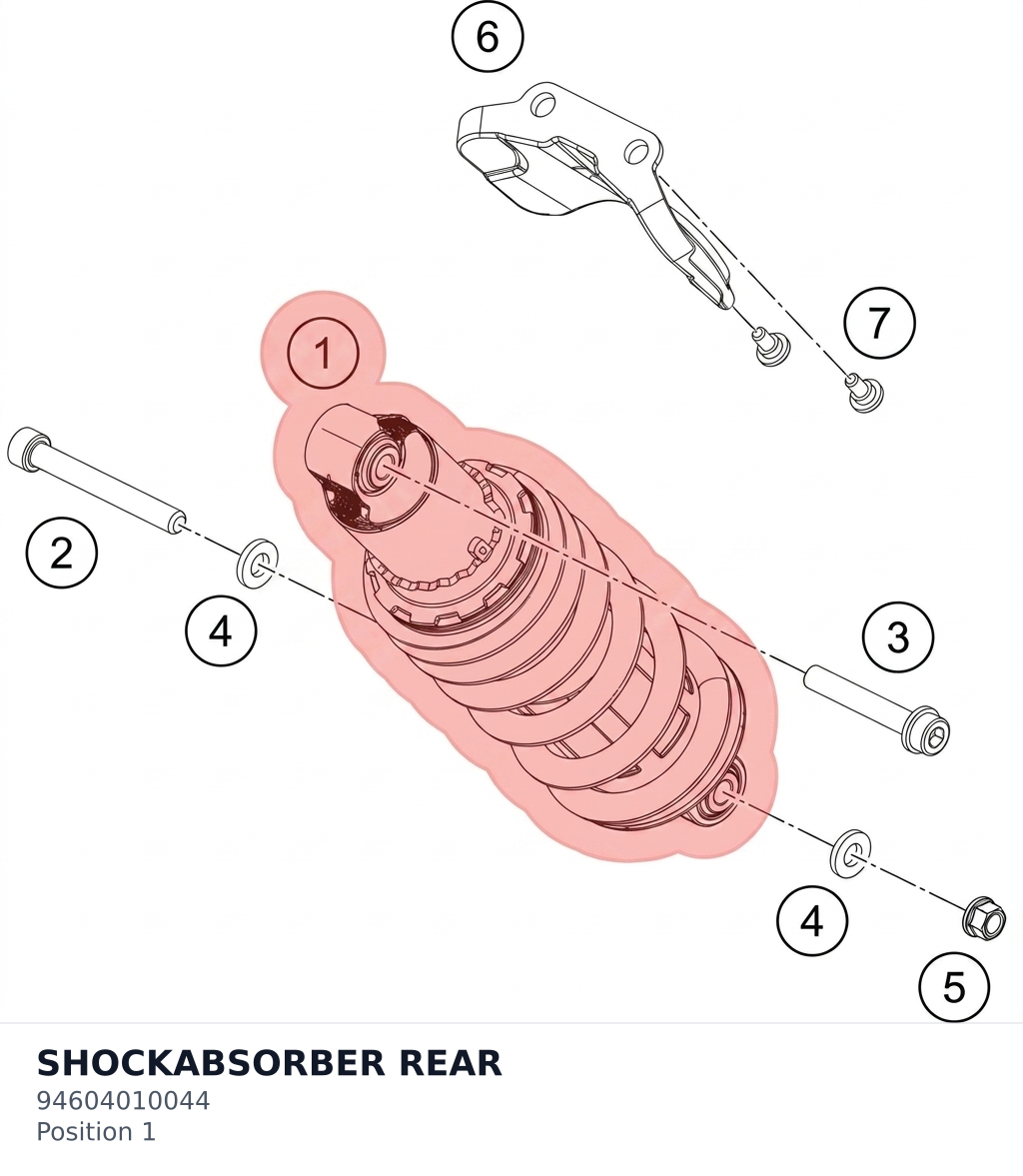 Diagram preview: SHOCKABSORBER REAR (94604010044)