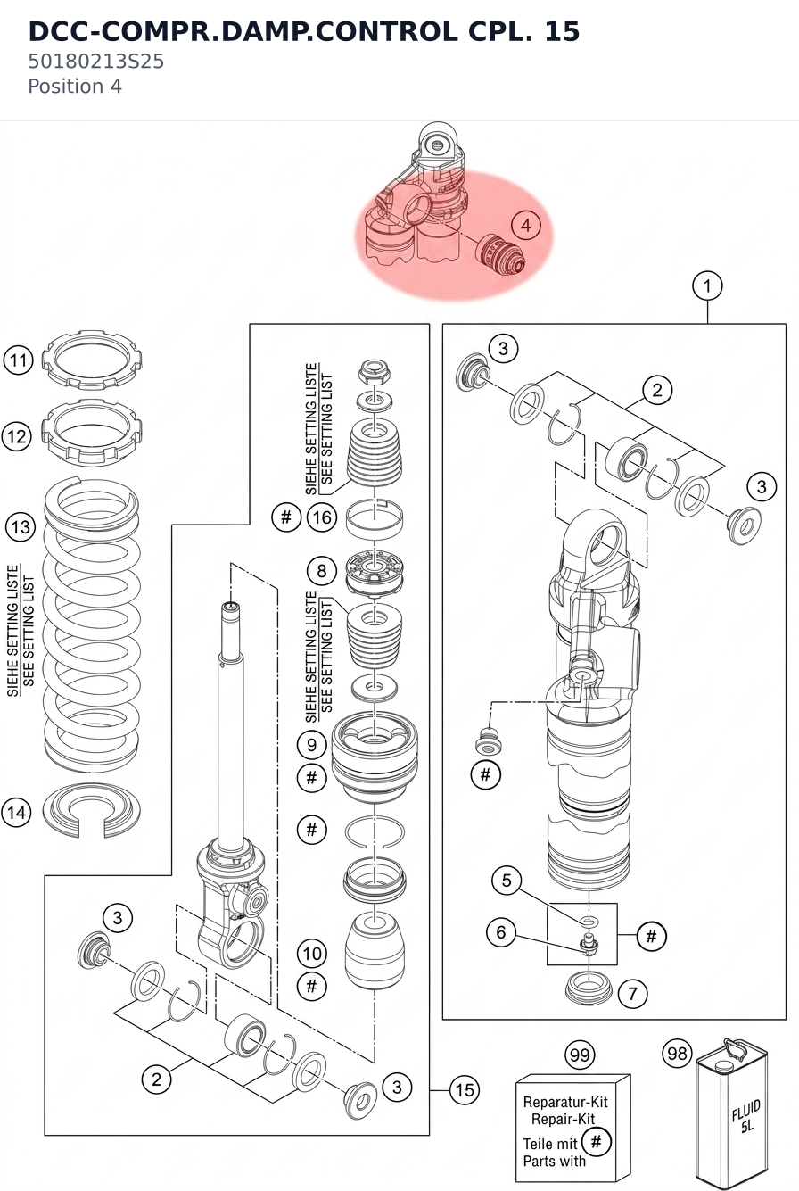 Diagram preview: DCC-COMPR.DAMP.CONTROL CPL. 15 (50180213S25)