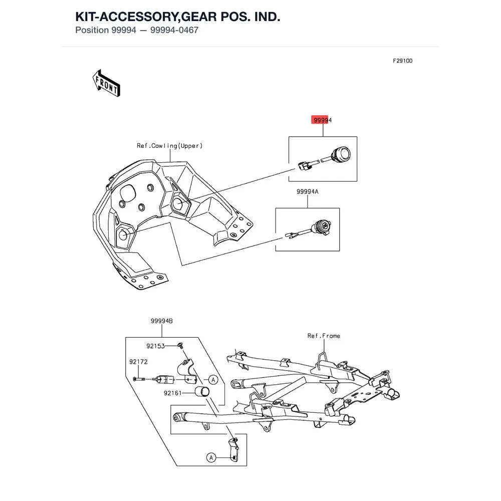 Kawasaki OEM – KIT-ACCESSORY,GEAR PO product image