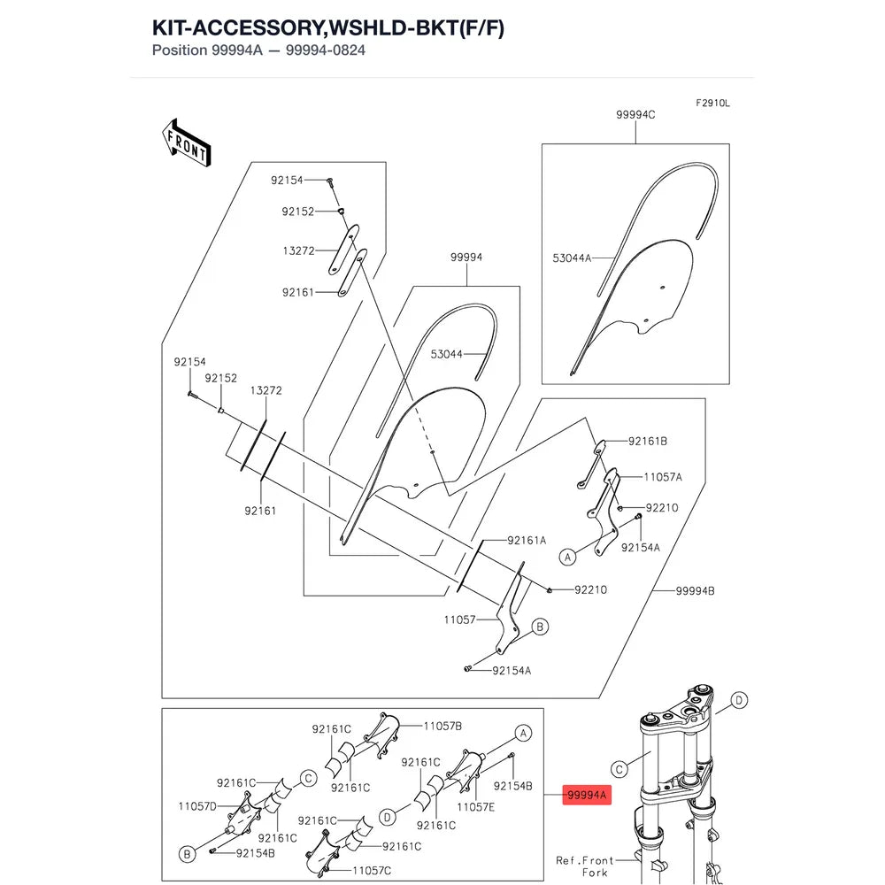 Kawasaki OEM – KIT-ACCESSORY,WSHLD-B product image