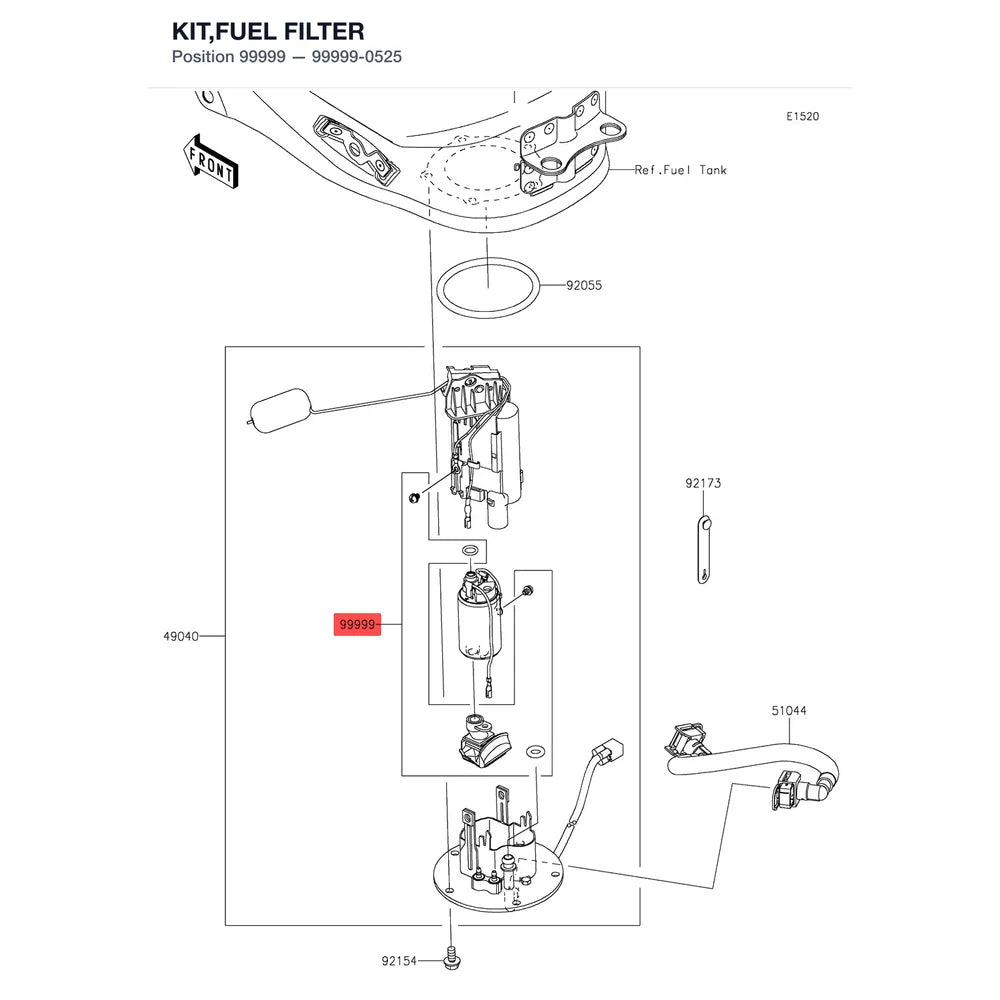 Kawasaki OEM – KIT,FUEL FILTER product image