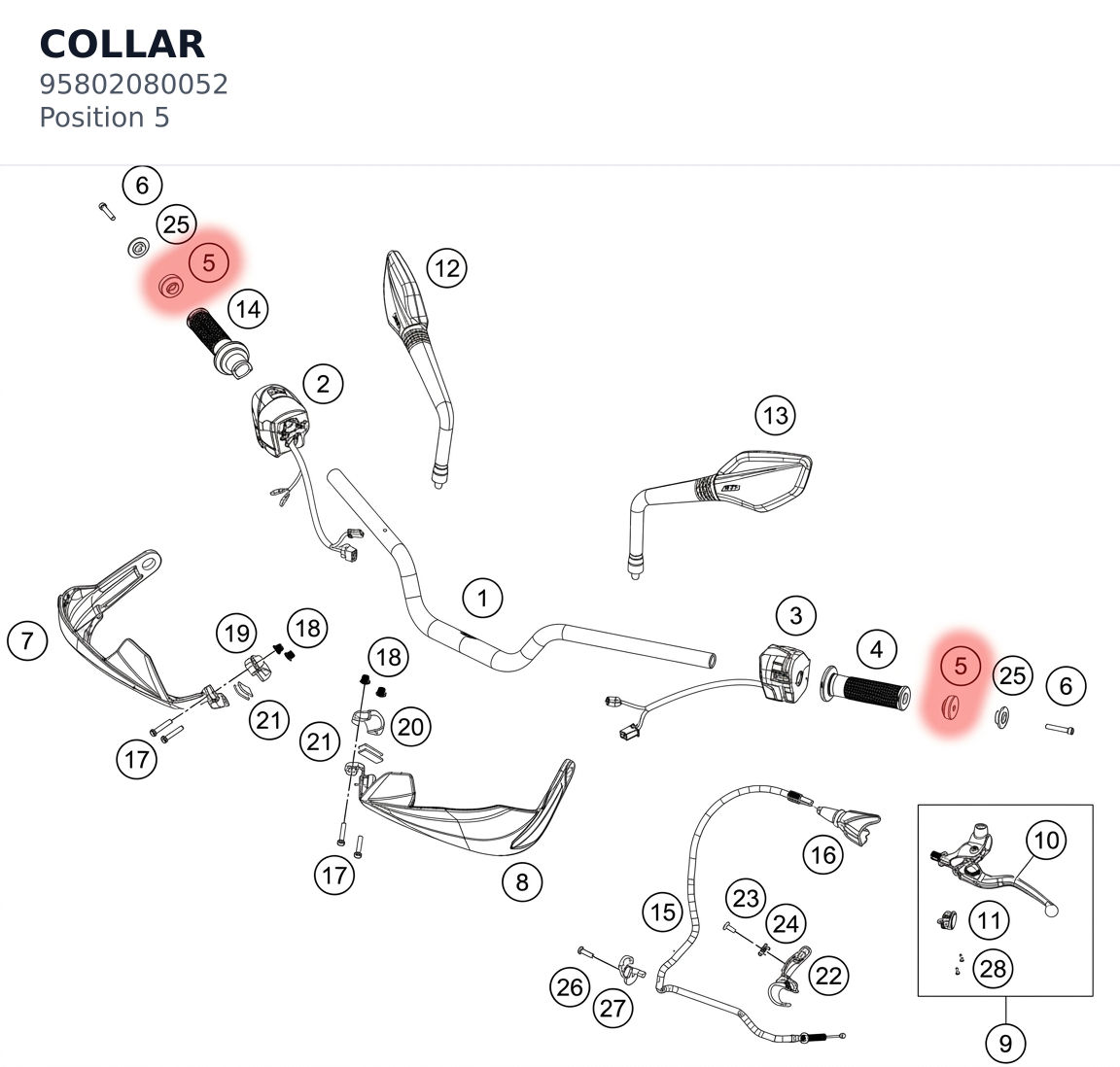Diagram preview: COLLAR (95802080052)