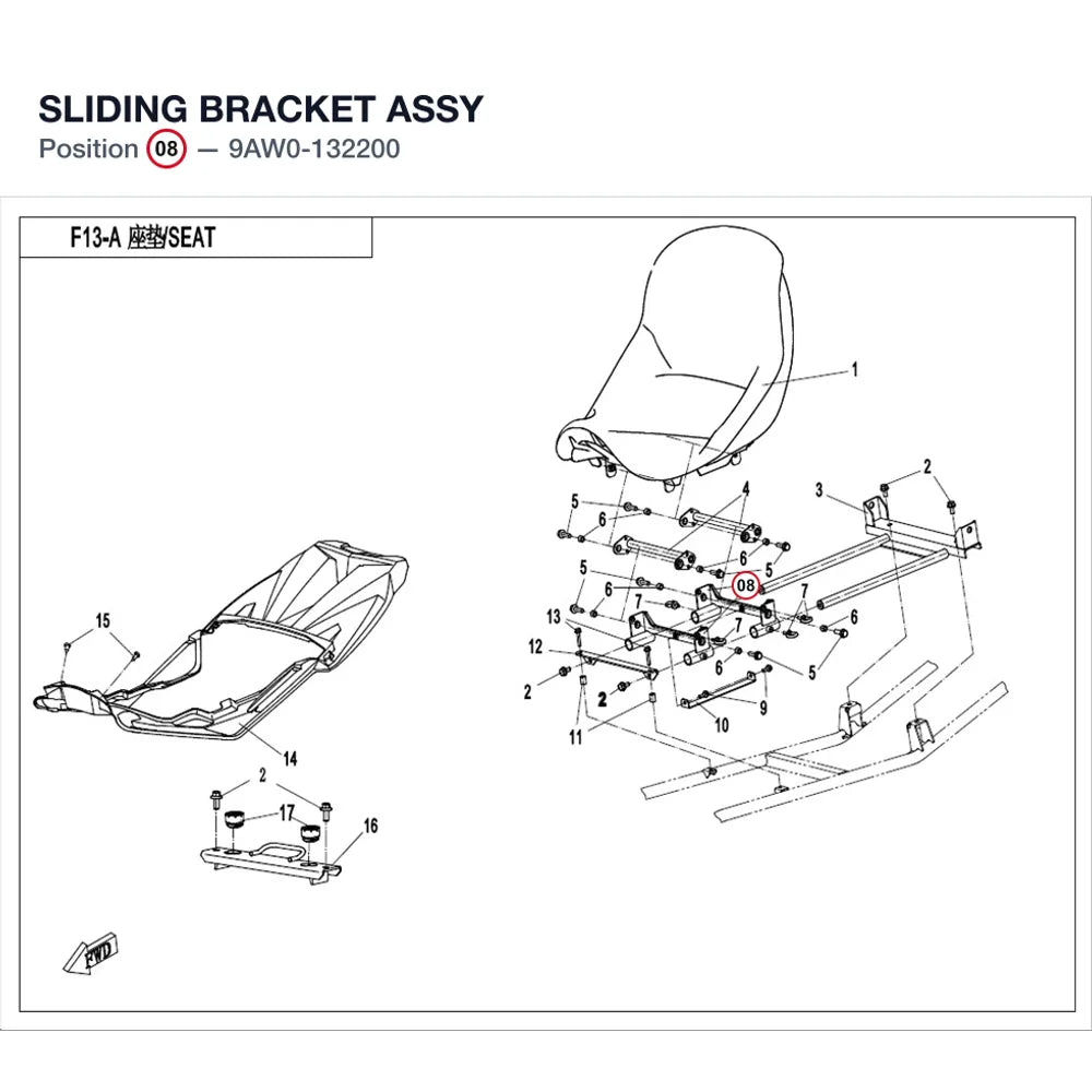 SLIDING BRACKET ASSY product image