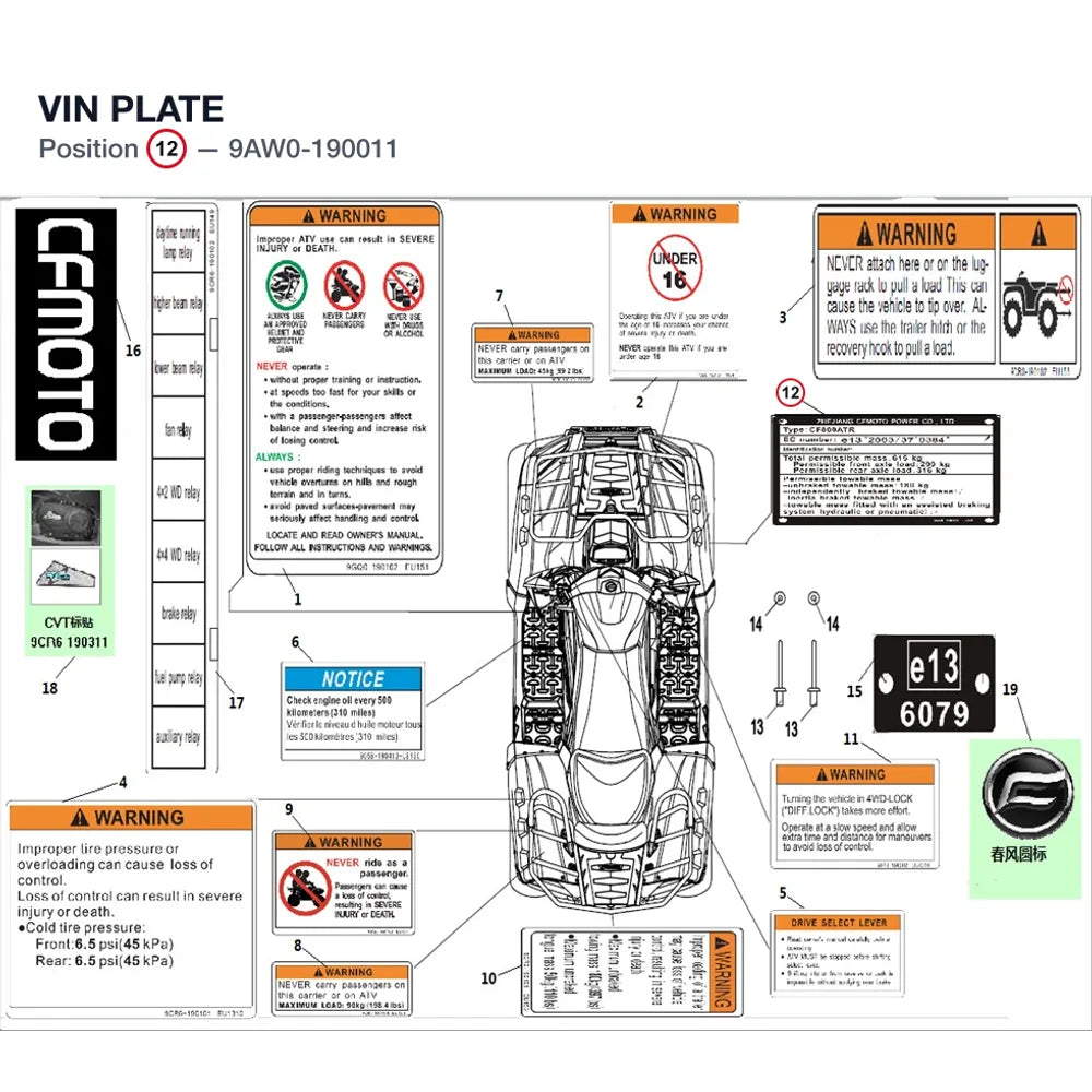 VIN PLATE product image