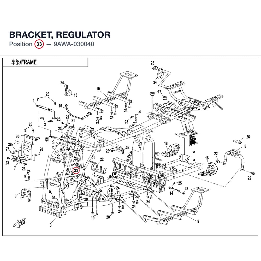 BRACKET, REGULATOR product image