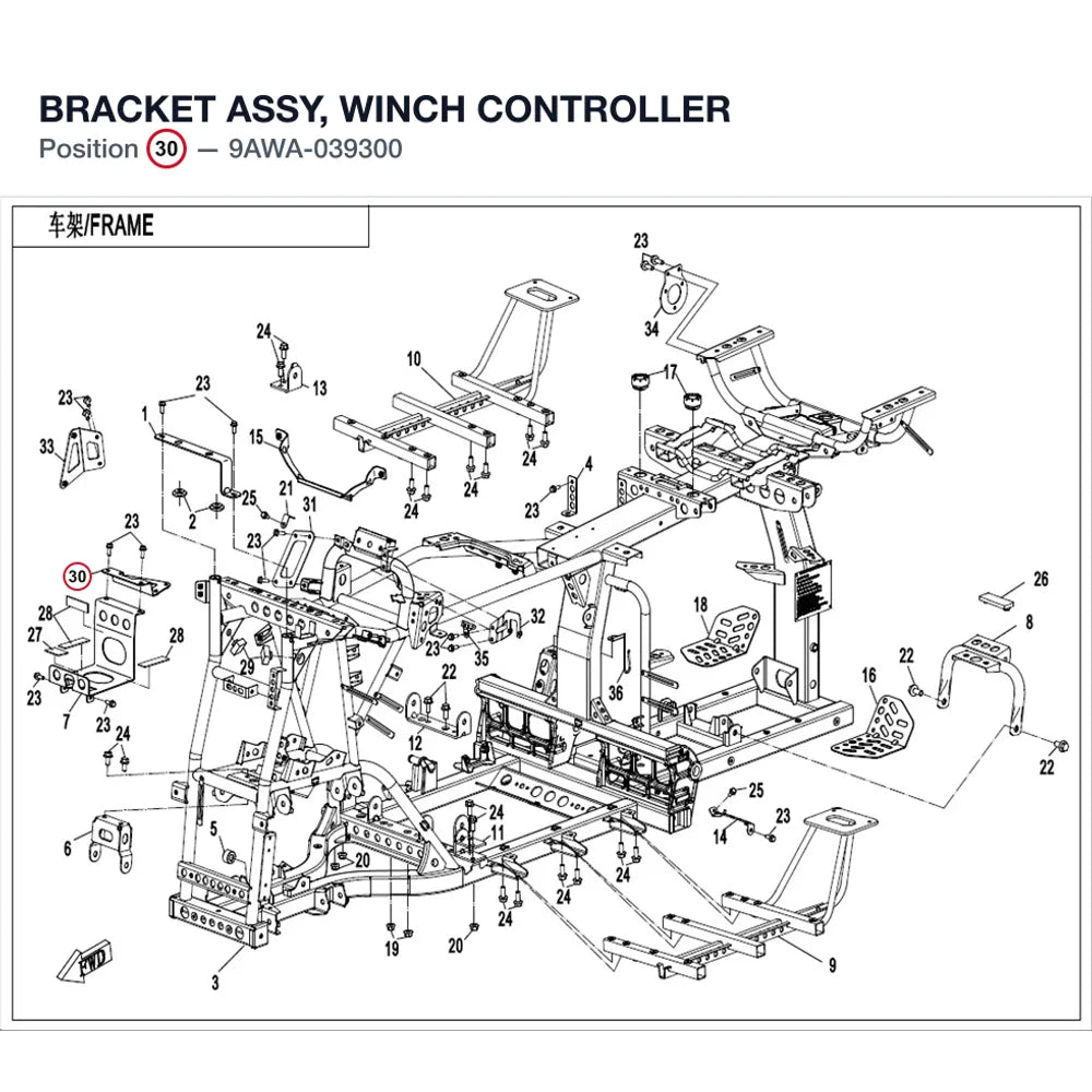 BRACKET ASSY, WINCH CONTROLLER product image
