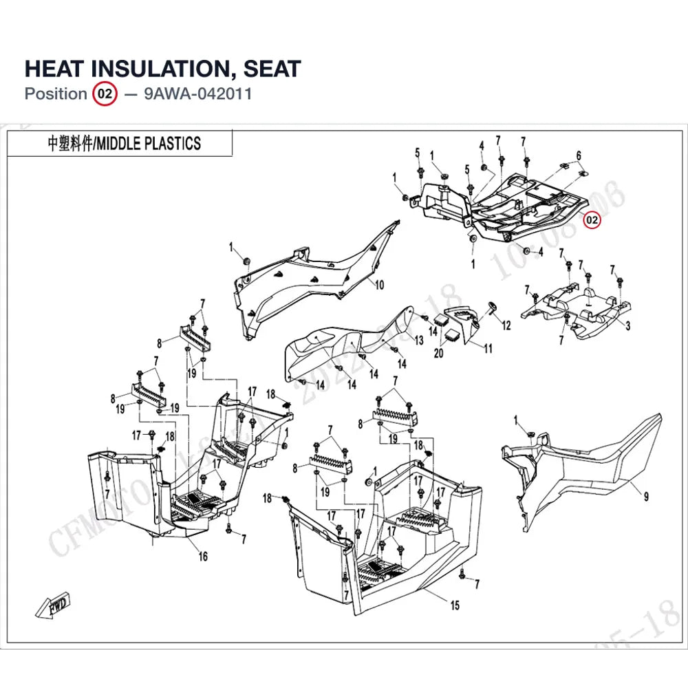 HEAT INSULATION, SEAT product image
