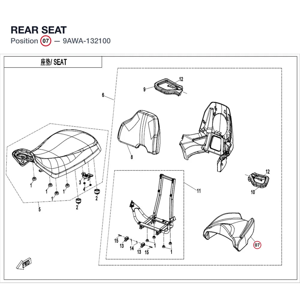 REAR SEAT product image