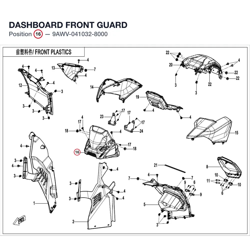 DASHBOARD FRONT GUARD product image