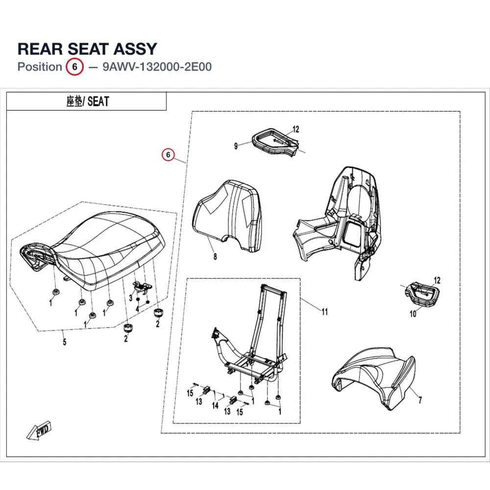 REAR SEAT ASSY product image