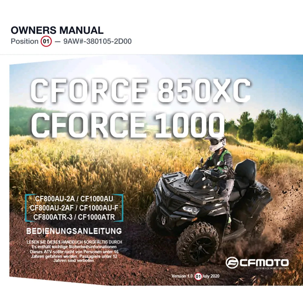 OWNERS MANUAL product image