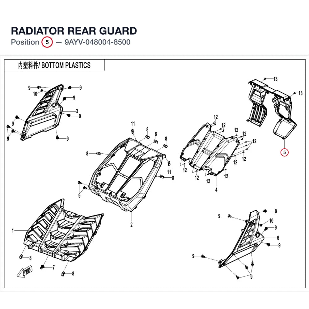 RADIATOR REAR GUARD product image