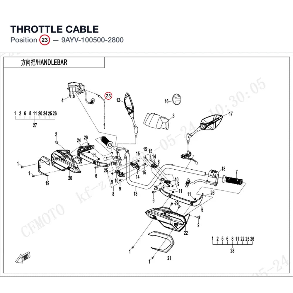 THROTTLE CABLE product image