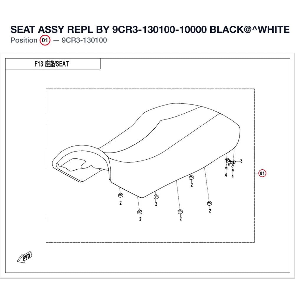 SEAT ASSY REPL BY 9CR3-130100-10000 product image