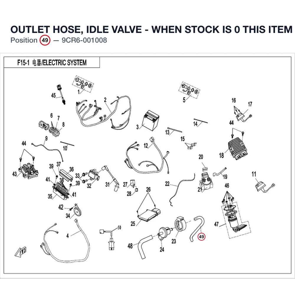 OUTLET HOSE, IDLE VALVE - WHEN STOCK IS 0 THIS ITEM IS NO LONGER AVAILABLE product image