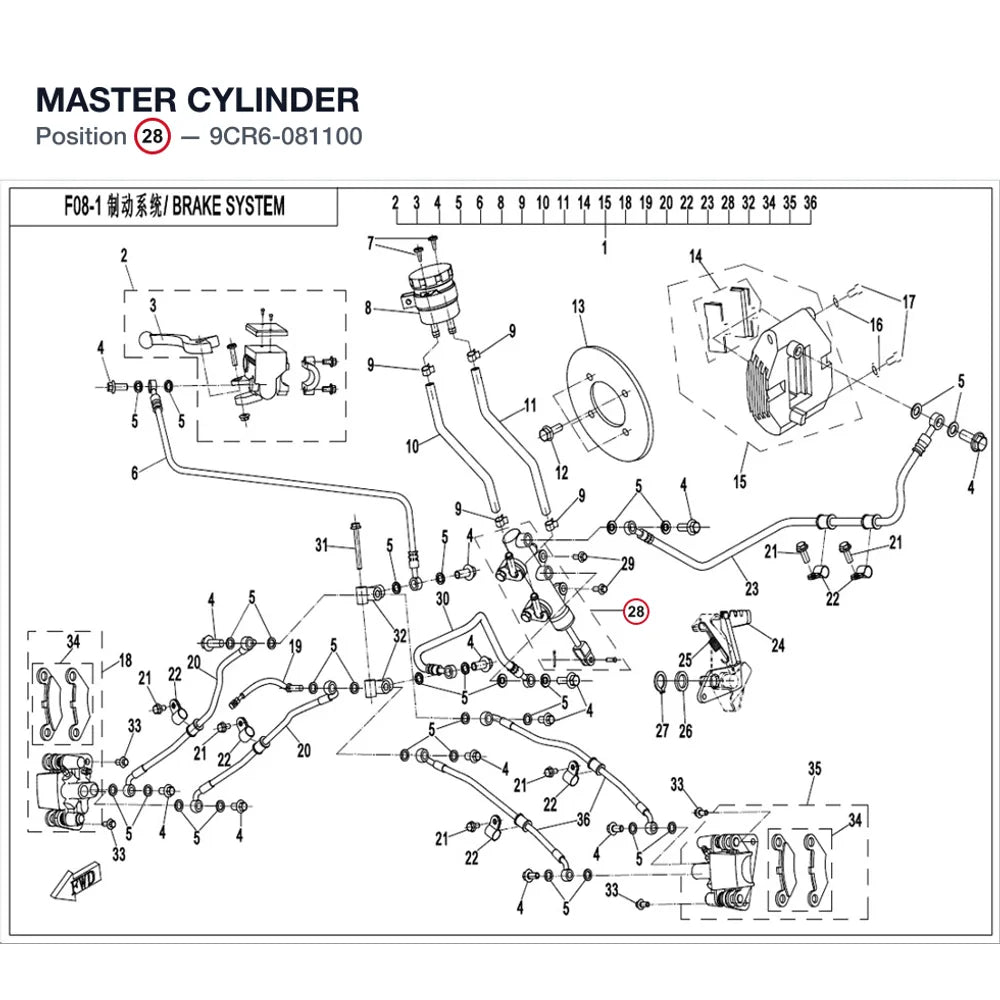 MASTER CYLINDER product image