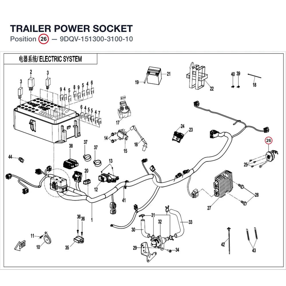 TRAILER POWER SOCKET product image