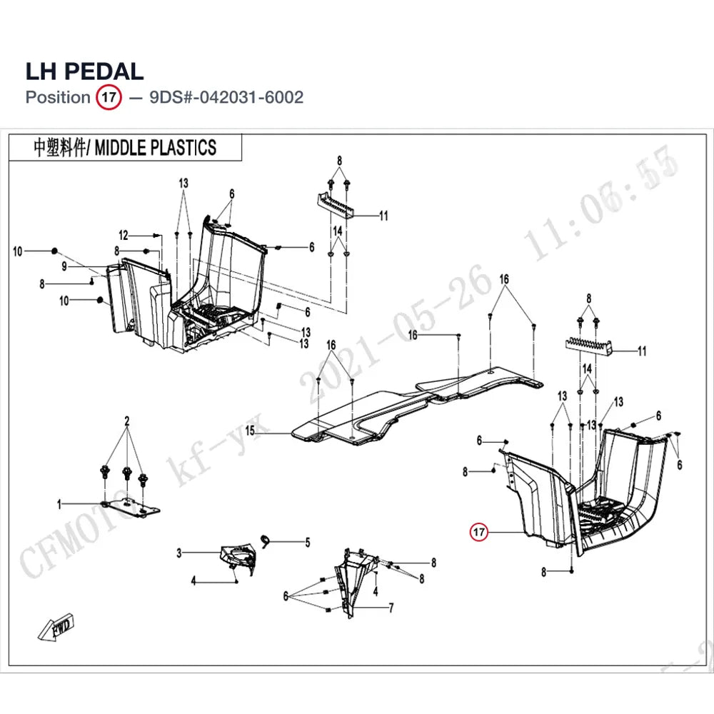 LH PEDAL product image
