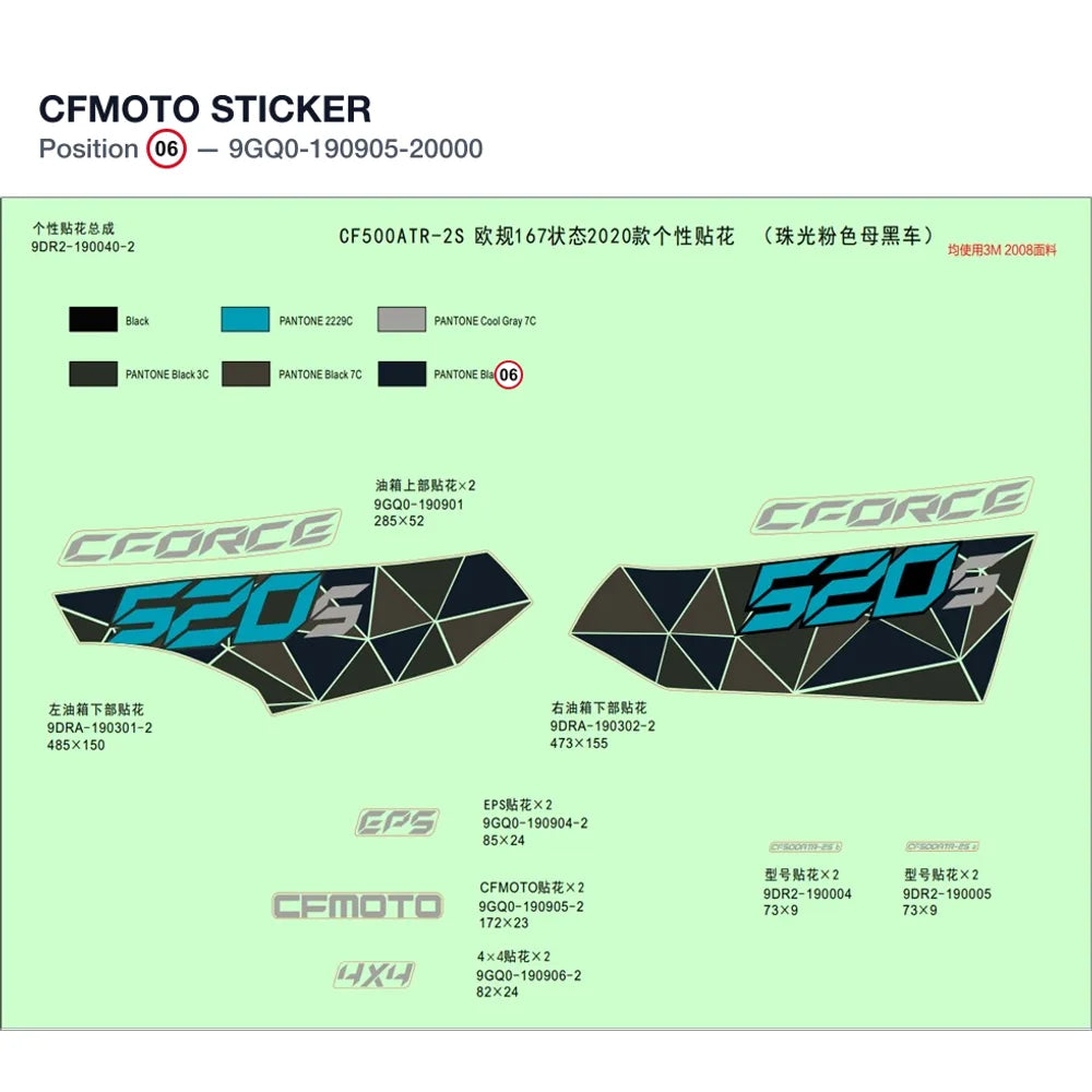 CFMOTO STICKER product image
