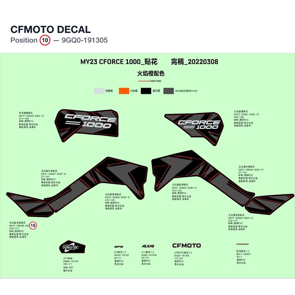 CFMOTO DECAL product image