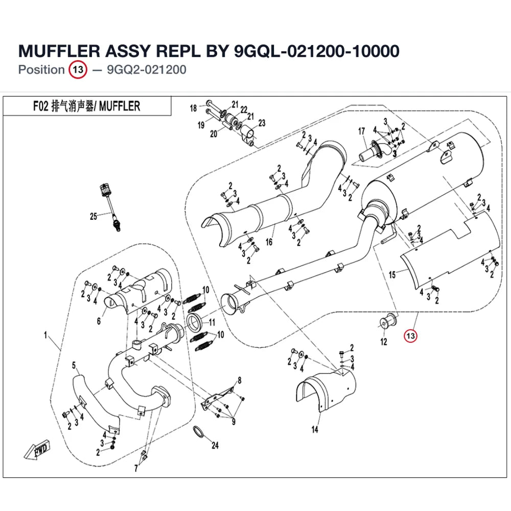 MUFFLER ASSY REPL BY 9GQL-021200-10000 product image