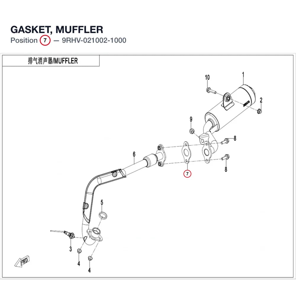 GASKET, MUFFLER product image