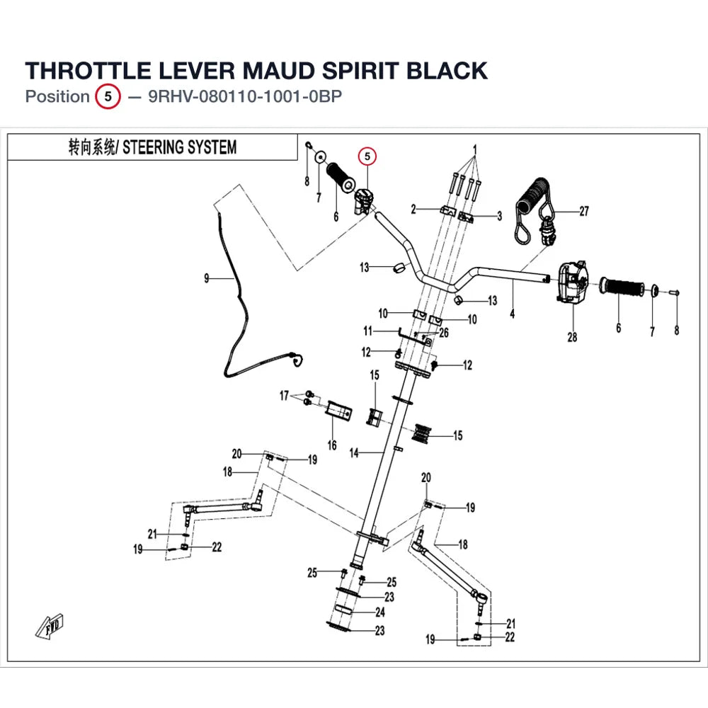THROTTLE LEVER product image