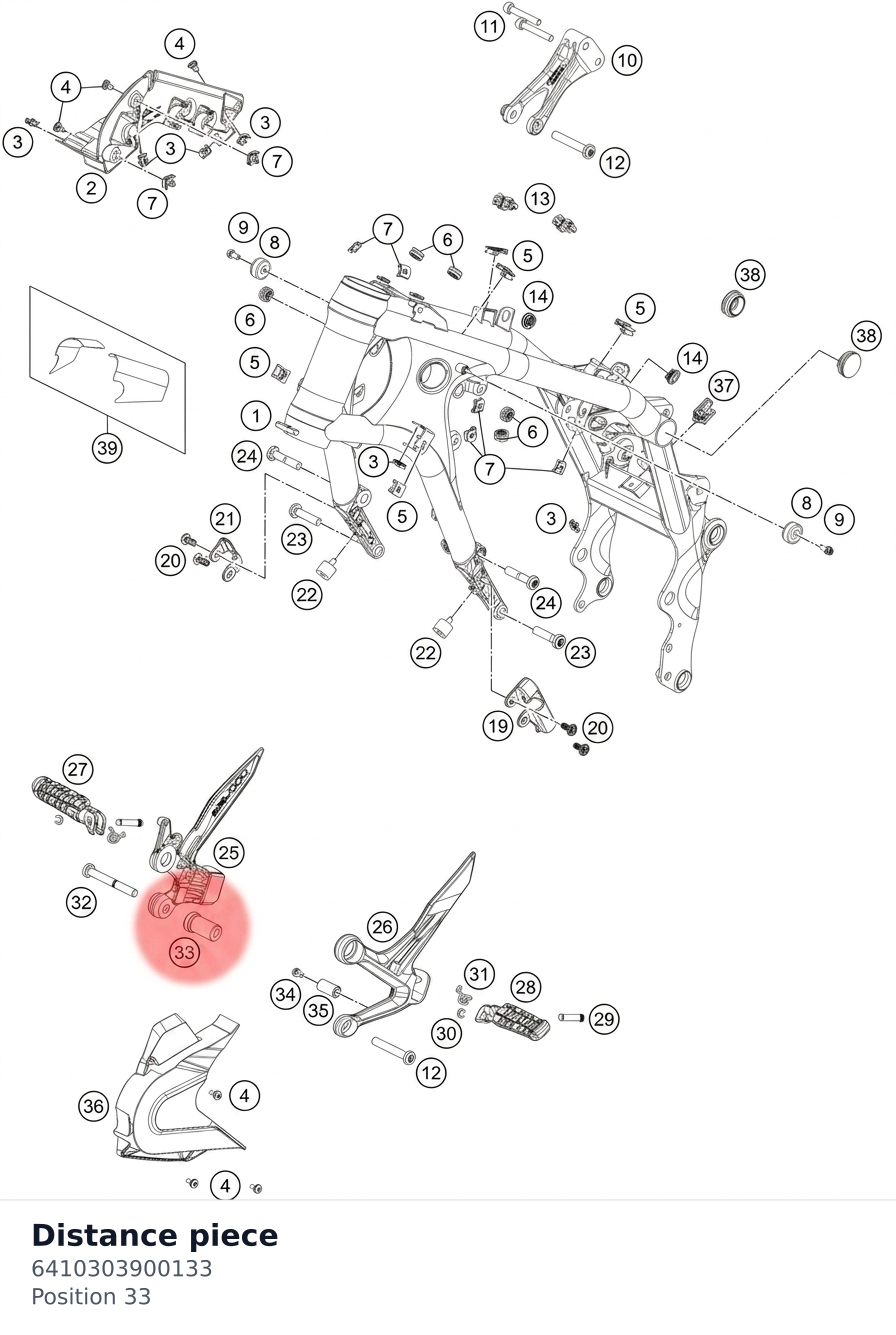 Diagram preview: Distance piece (6410303900133)