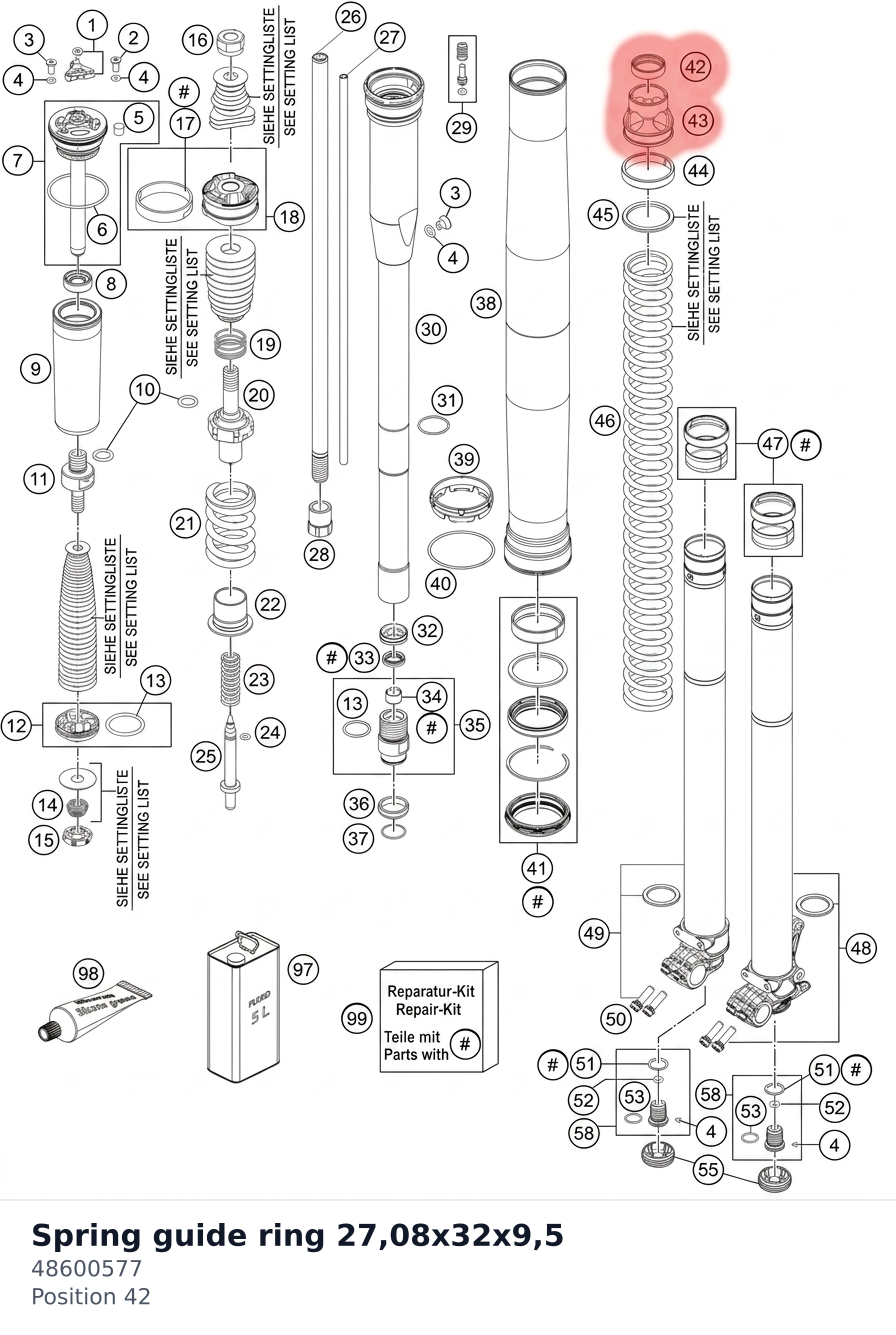 Diagram preview: Spring guide ring 27,08x32x9,5 (48600577)