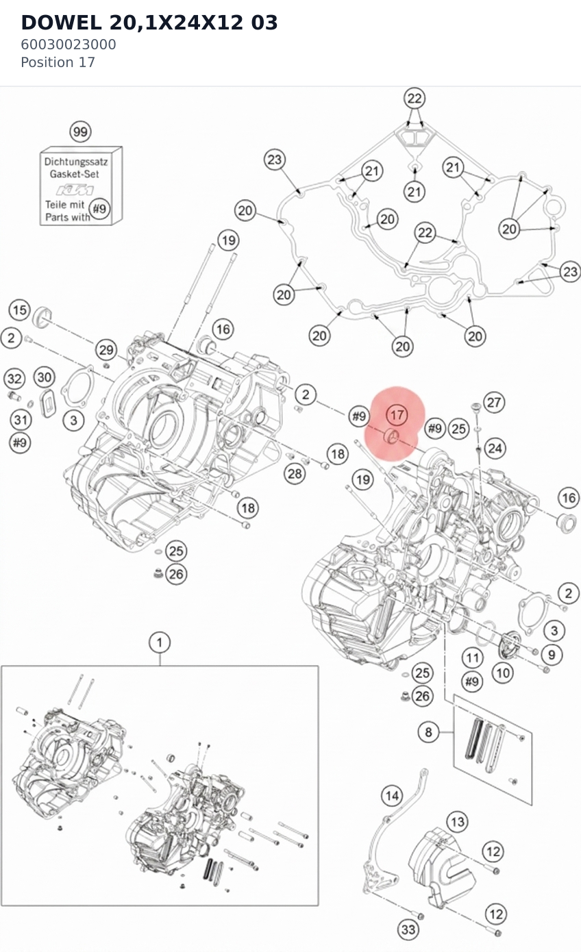 Diagram preview: DOWEL 20,1X24X12 03 (60030023000)