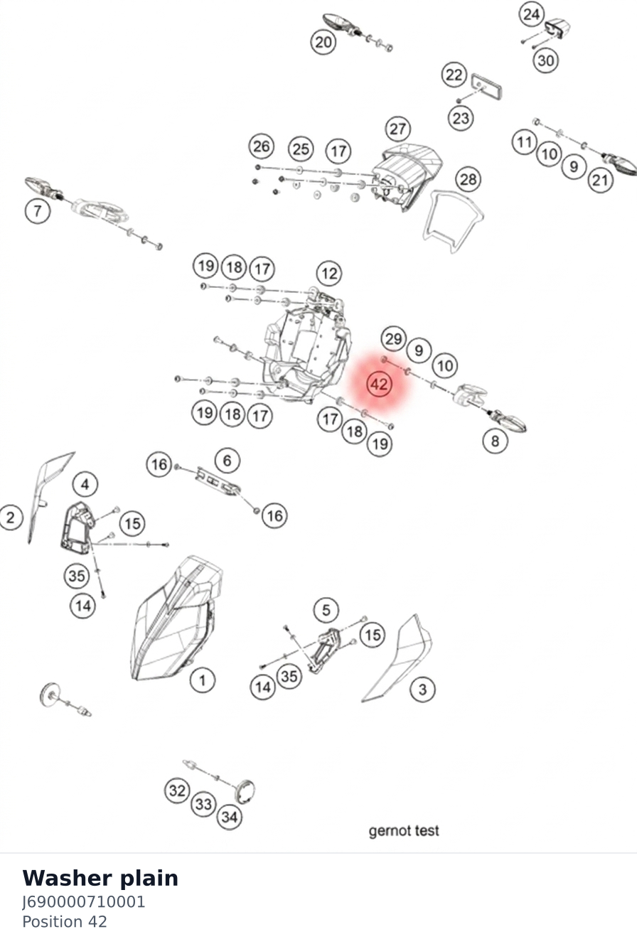 Diagram preview: Washer plain (J690000710001)