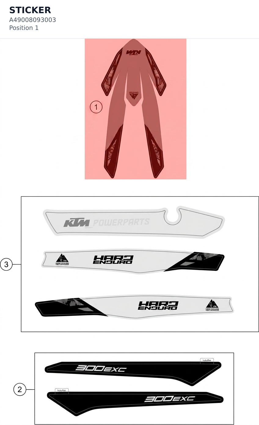 Diagram preview: STICKER (A49008093003)