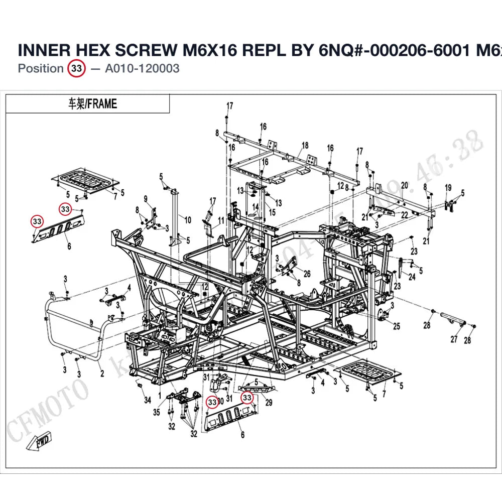INNER HEX SCREW M6X16 REPL BY 6NQ#-000206-6001 product image