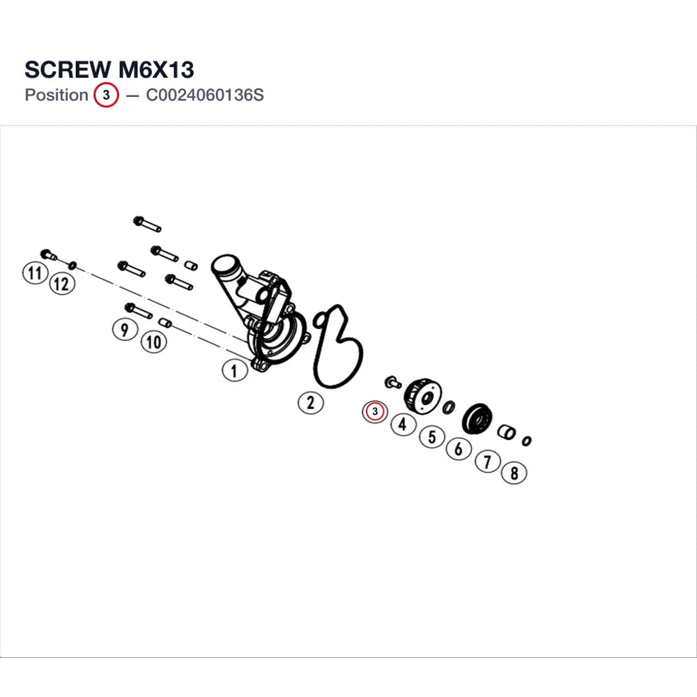 SCREW M6X13 product image