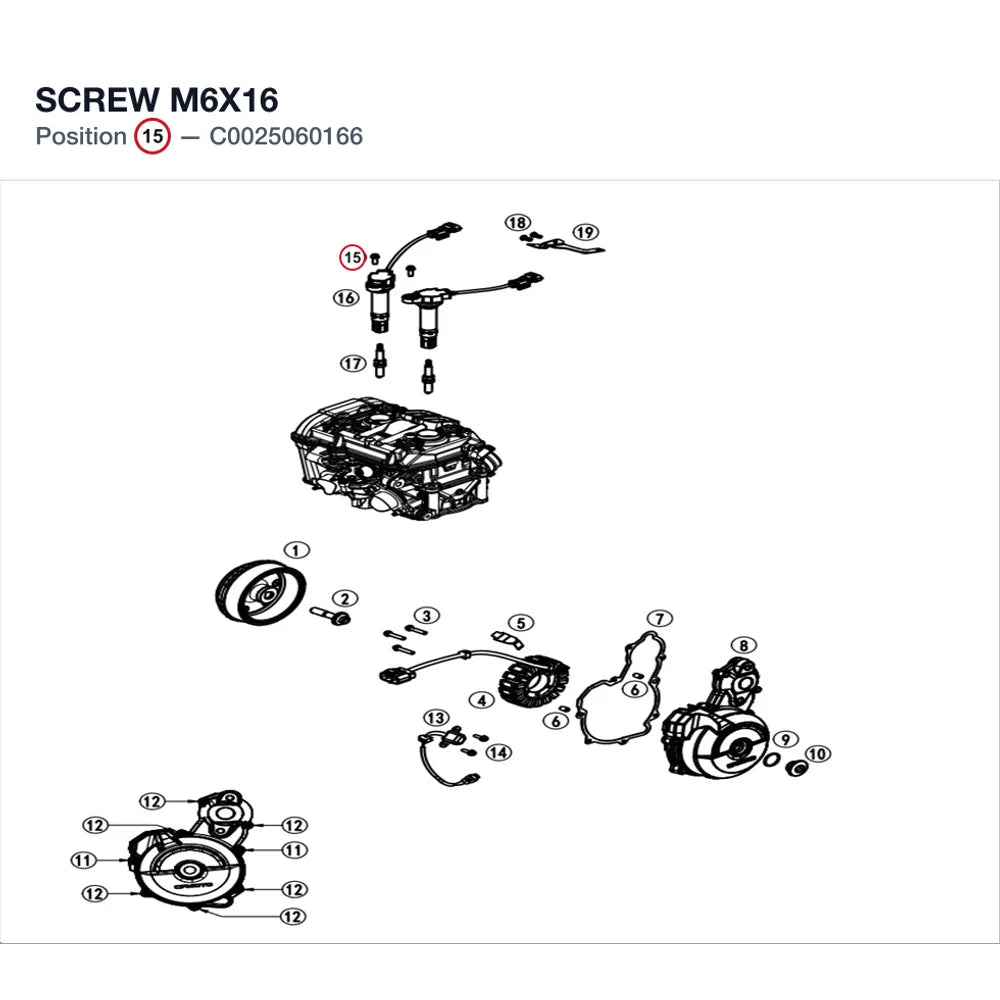 SCREW M6x16 product image