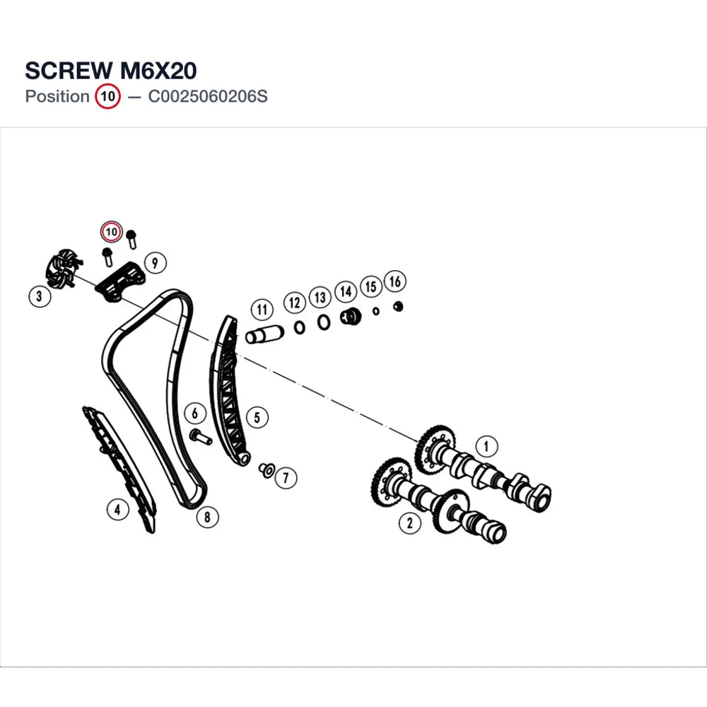 SCREW M6x20 product image
