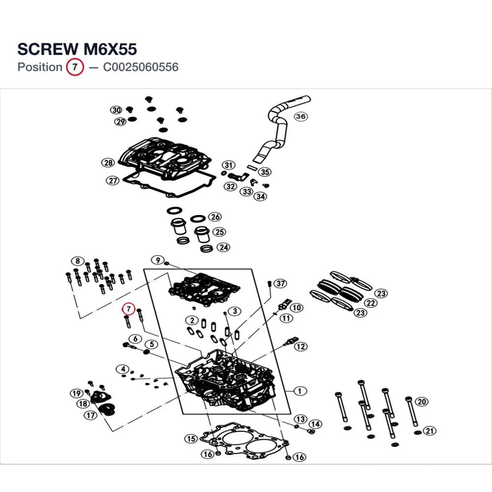 SCREW M6X55 product image