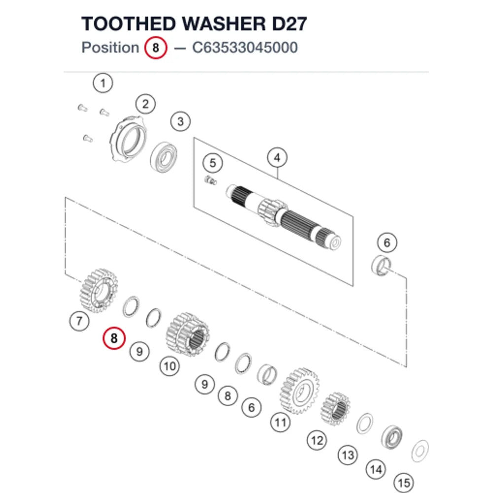 TOOTHED WASHER D27 product image