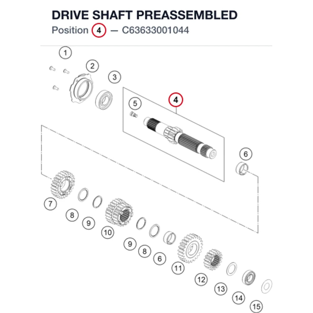 DRIVE SHAFT PREASSEMBLED product image