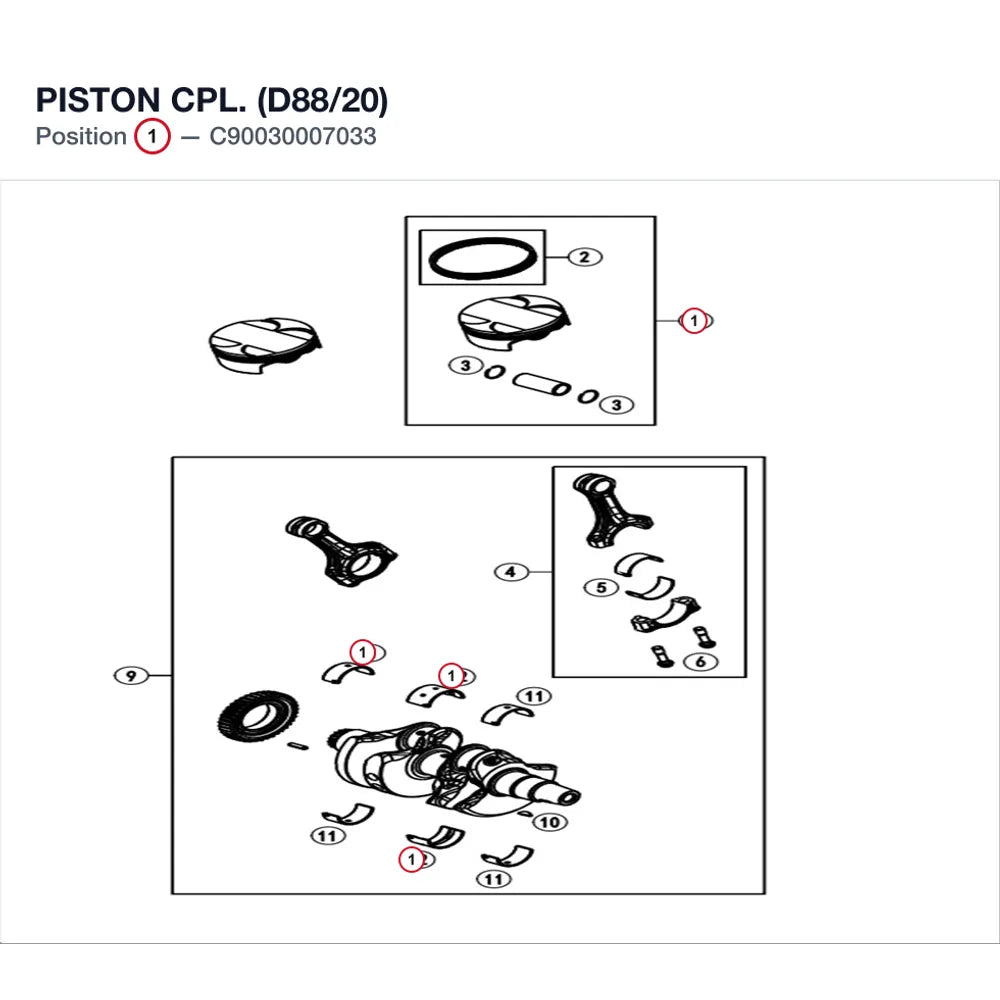 PISTON CPL. (D88/20) product image