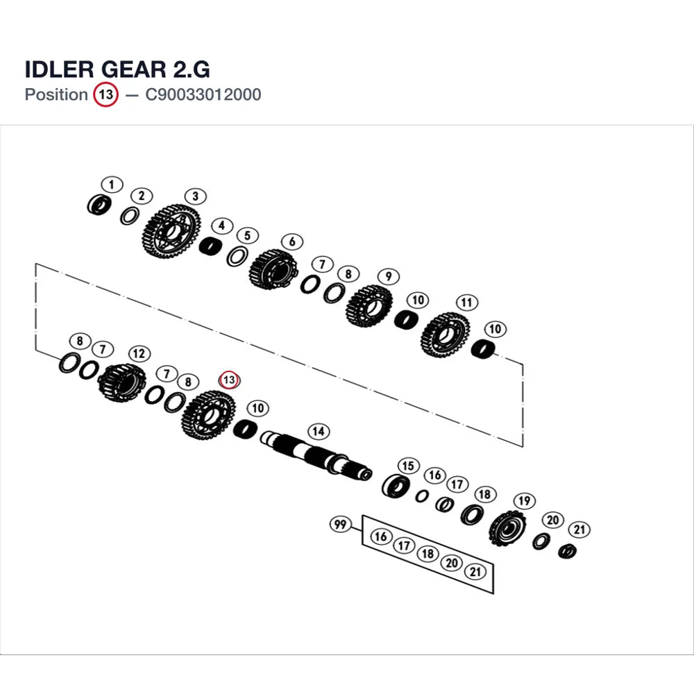 IDLER GEAR 2.G product image