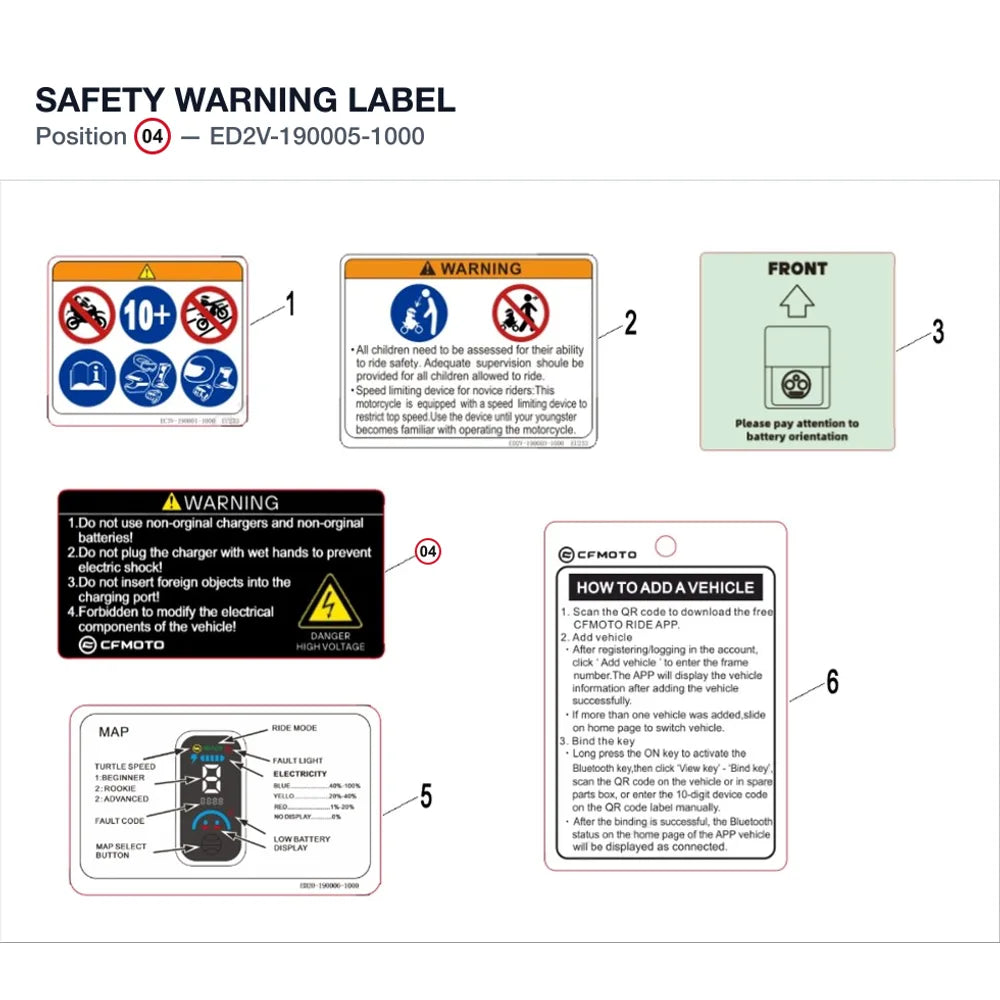 SAFETY WARNING LABEL product image