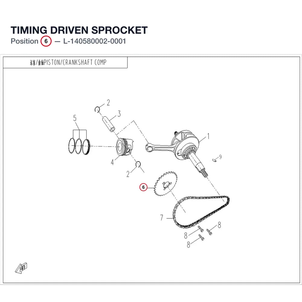 TIMING DRIVEN SPROCKET product image