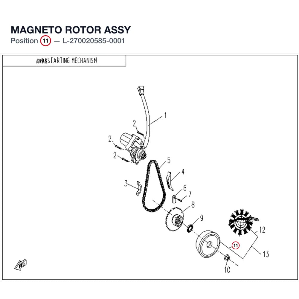 MAGNETO ROTOR ASSY product image