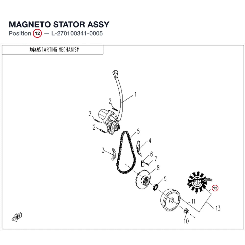 MAGNETO STATOR ASSY product image
