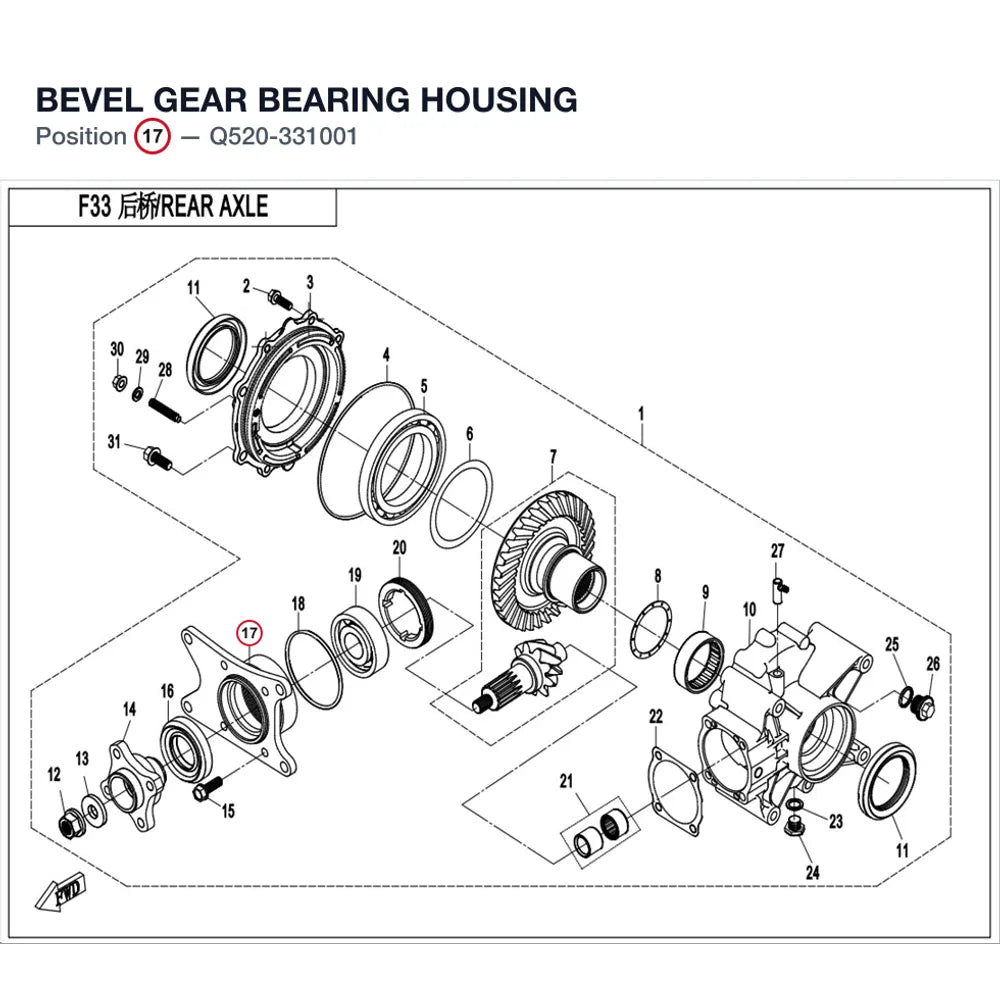 BEVEL GEAR BEARING HOUSING product image