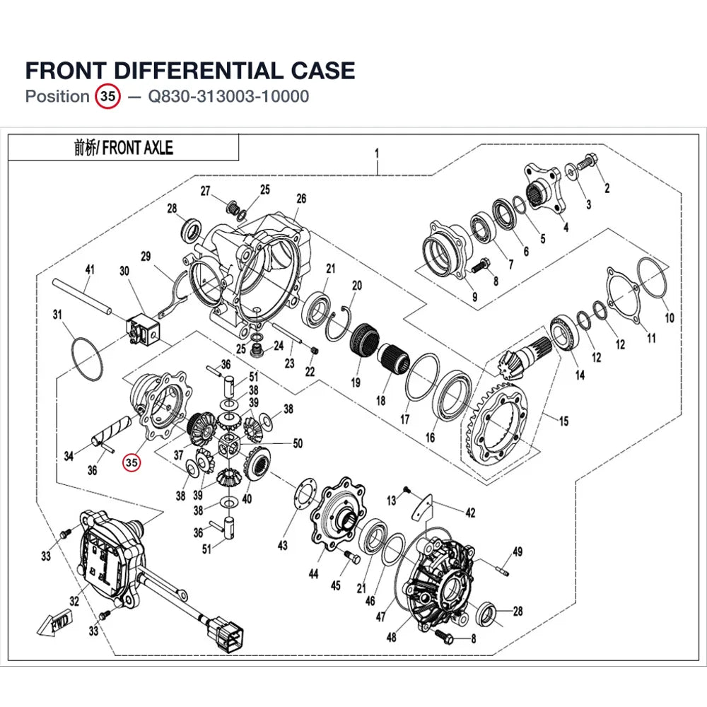 FRONT DIFFERENTIAL CASE product image