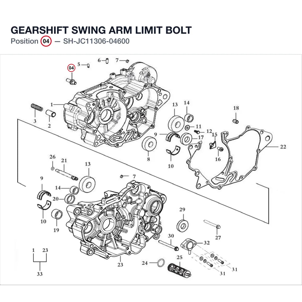GEARSHIFT SWING ARM LIMIT BOLT product image