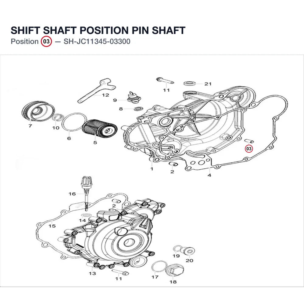 SHIFT SHAFT POSITION PIN SHAFT product image